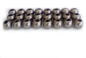 Perforated steel ball